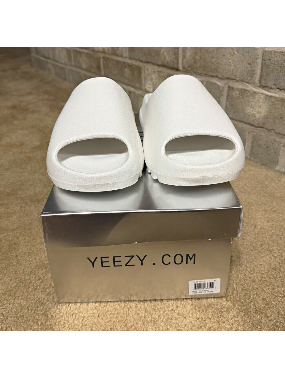 Yeezy YS-01 Cream Slide Size- 10